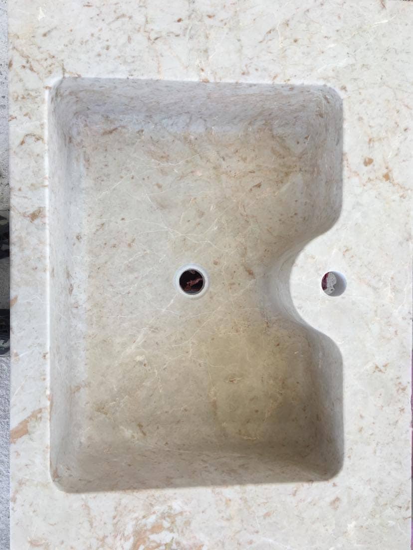 Μασίφ νεροχύτης από μάρμαρο ΚΑΡΝΑΖΕΙΚΑ